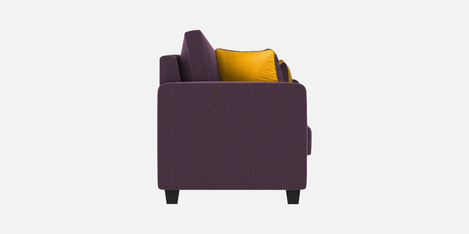 Nabi Fabric 3 Seater Sofa In Greek Purple Colour - Febonic Living