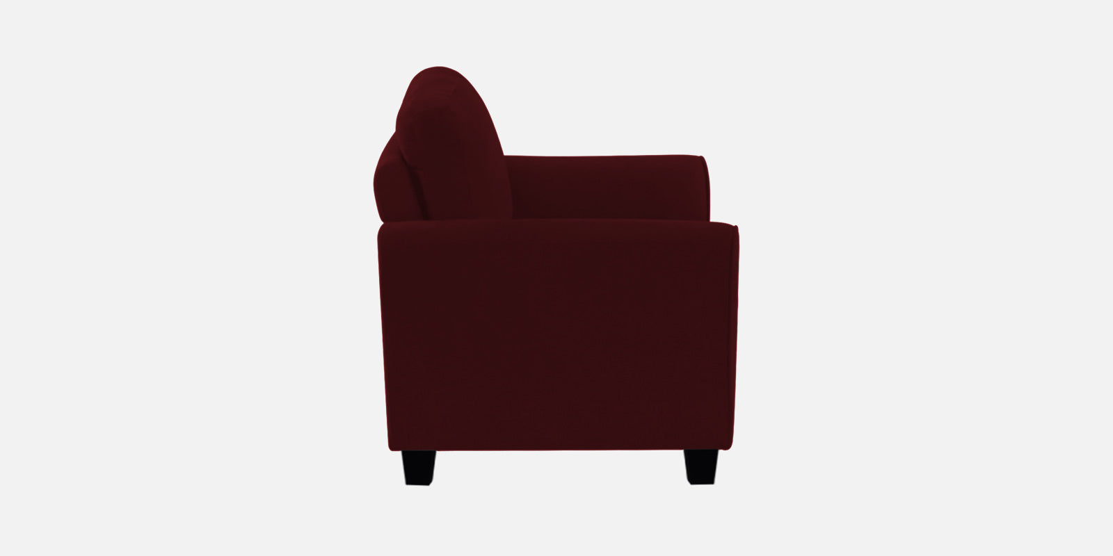 Daroo Velvet 3 Seater Sofa In Dark Maroon Colour - Febonic Living
