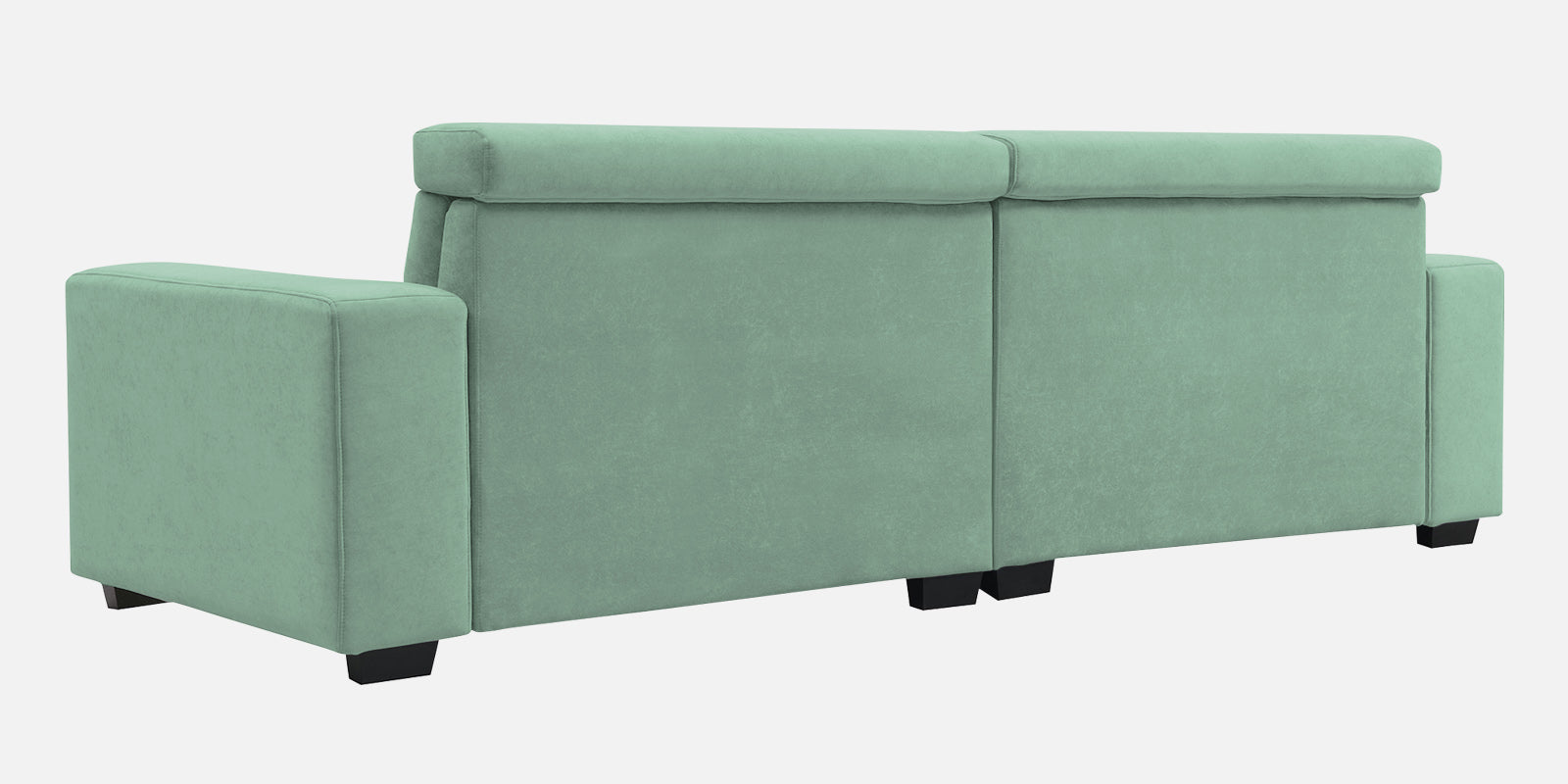 Hiro Fabric 3 Seater Sofa In Mist Blue Colour - Febonic Living