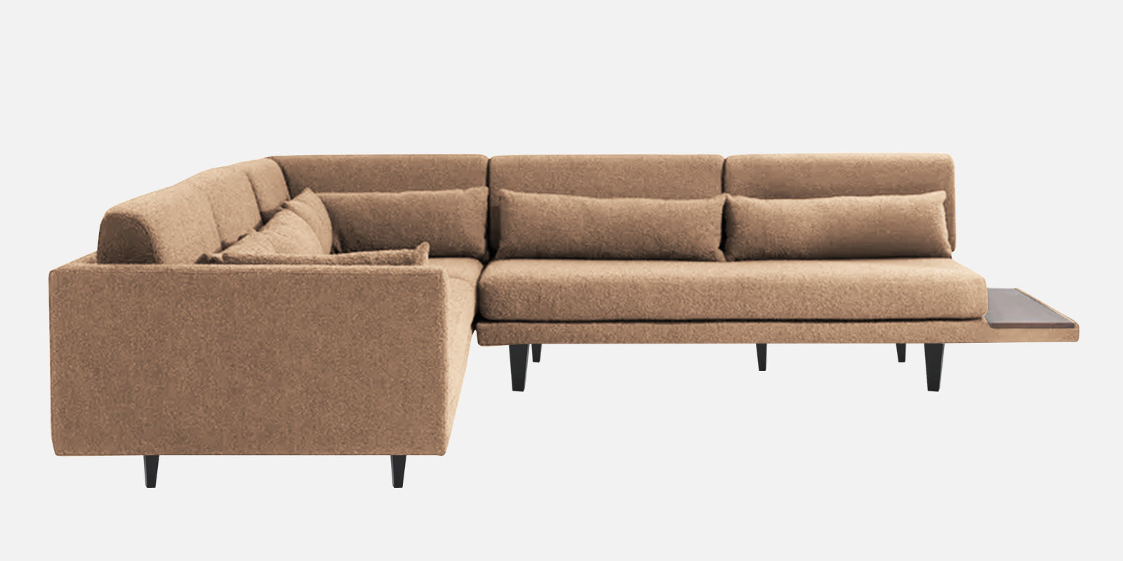 Malta Fabric 6 Seater LHS Corner Sofa In Cookie beige Colour - Febonic Living