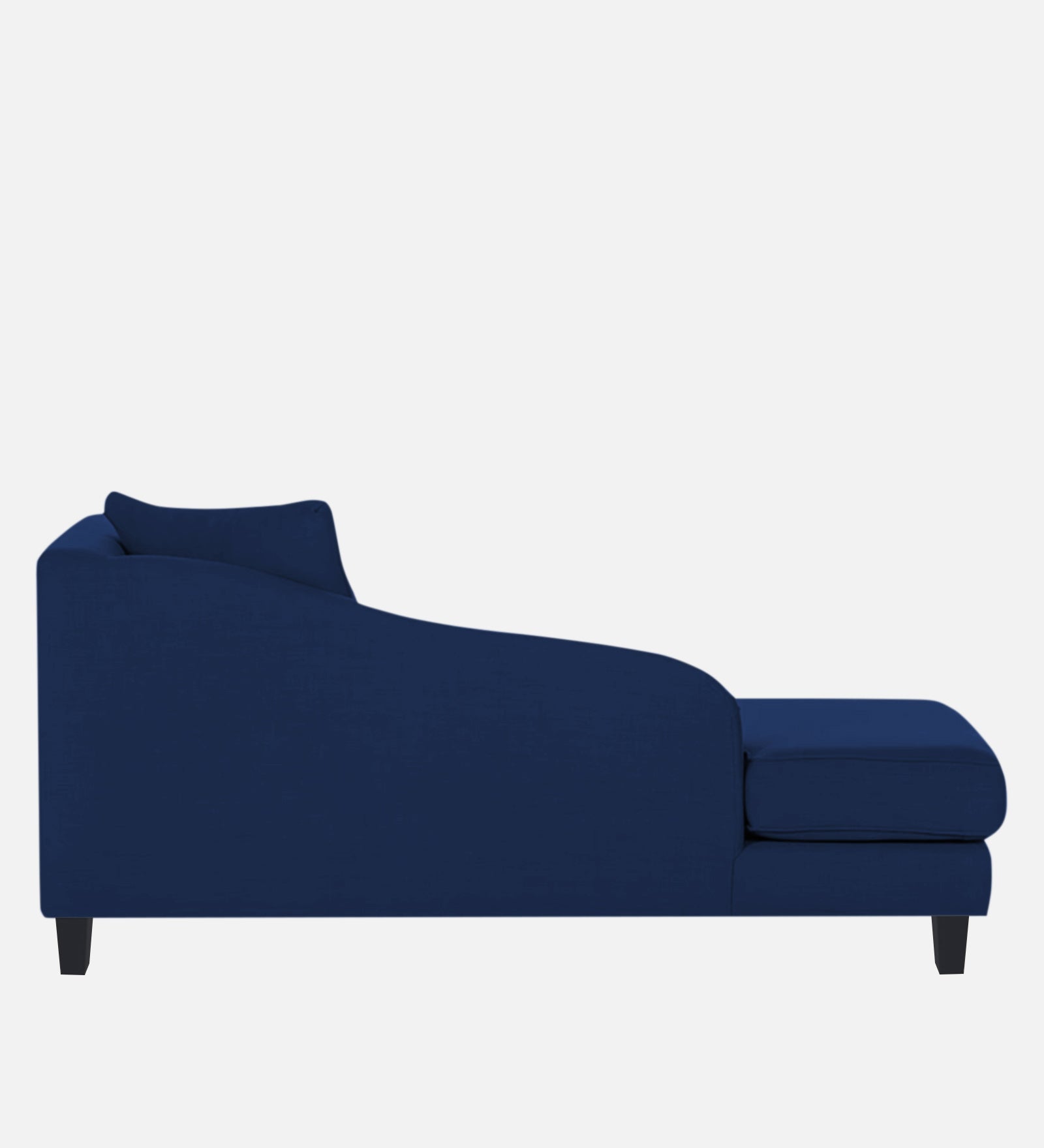 Louis Fabric RHS Chaise Lounger In Royal Blue Colour - Febonic Living