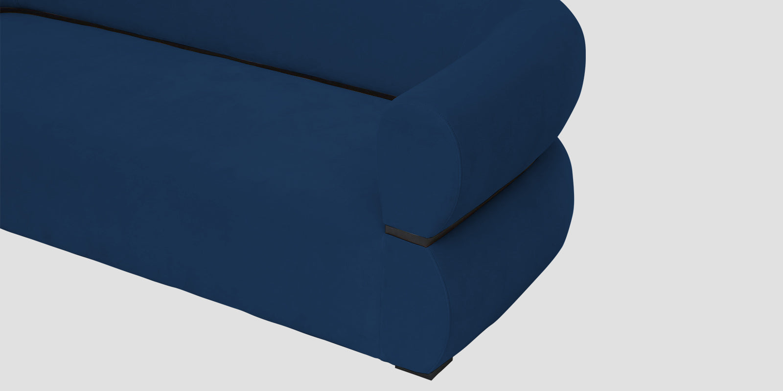 Kula Velvet 3 Seater Sofa In Imperial Blue Colour - Febonic Living