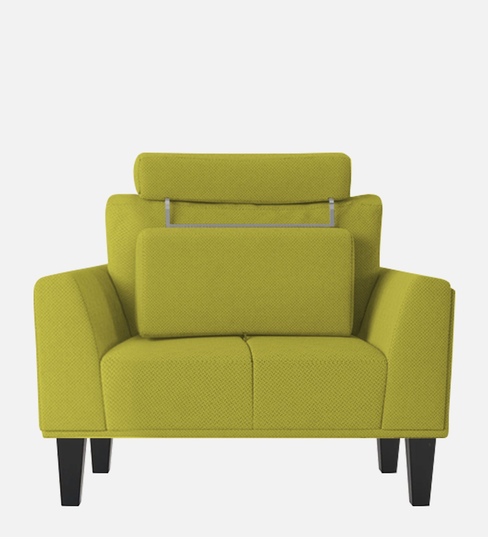Como Fabric 1 Seater Sofa In Parrot Green Colour - Febonic Living