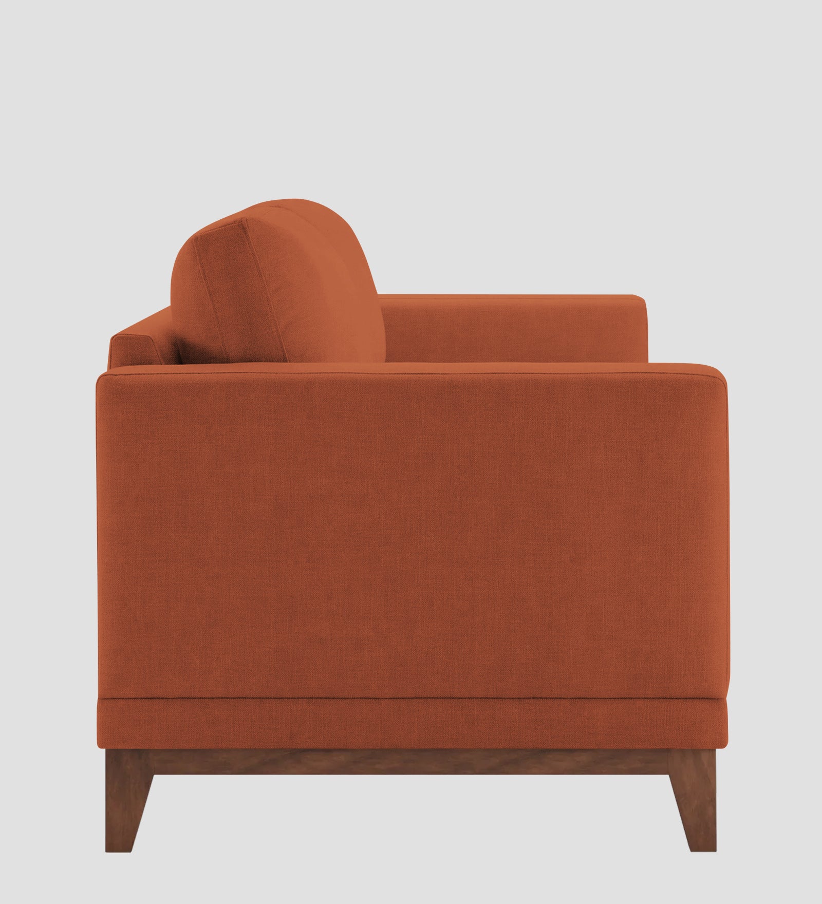 Esha Fabric 1 Seater Sofa In Royal Orange Colour - Febonic Living