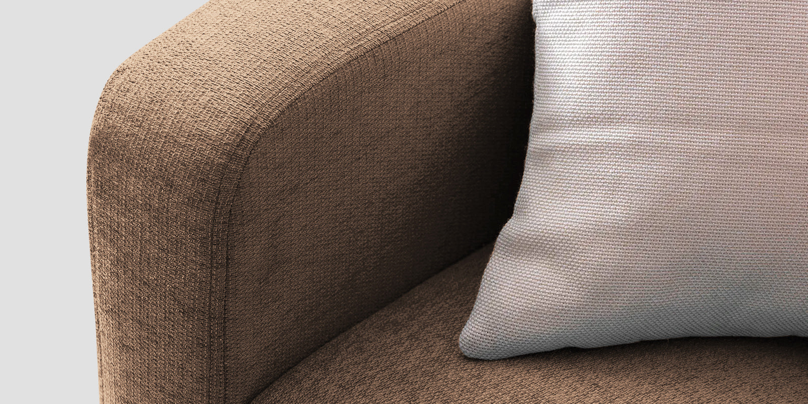 Noha Fabric 3 Seater Sofa In Cosmic Beige Colour - Febonic Living