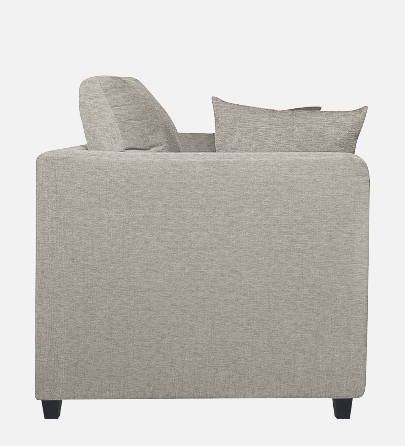 Nuska Fabric 1 Seater Sofa In Ash Grey Colour - Febonic Living