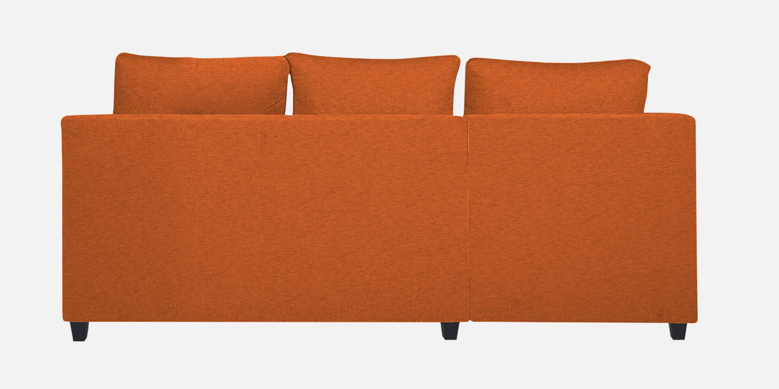 Nebula Fabric RHS Sectional Sofa (2+Lounger) In Vivid Orange Colour - Febonic Living