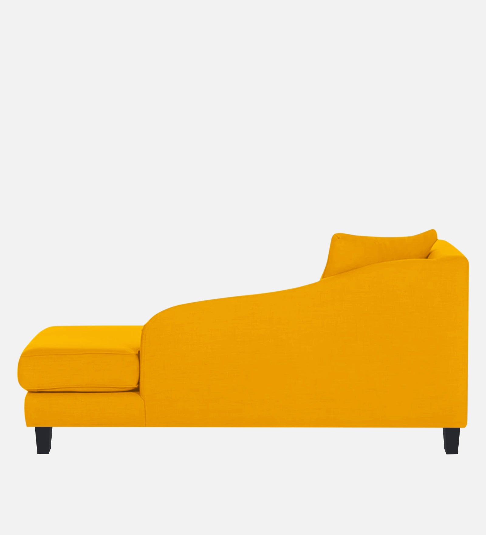 Louis Fabric LHS Chaise Lounger In Bold Yellow Colour - Febonic Living
