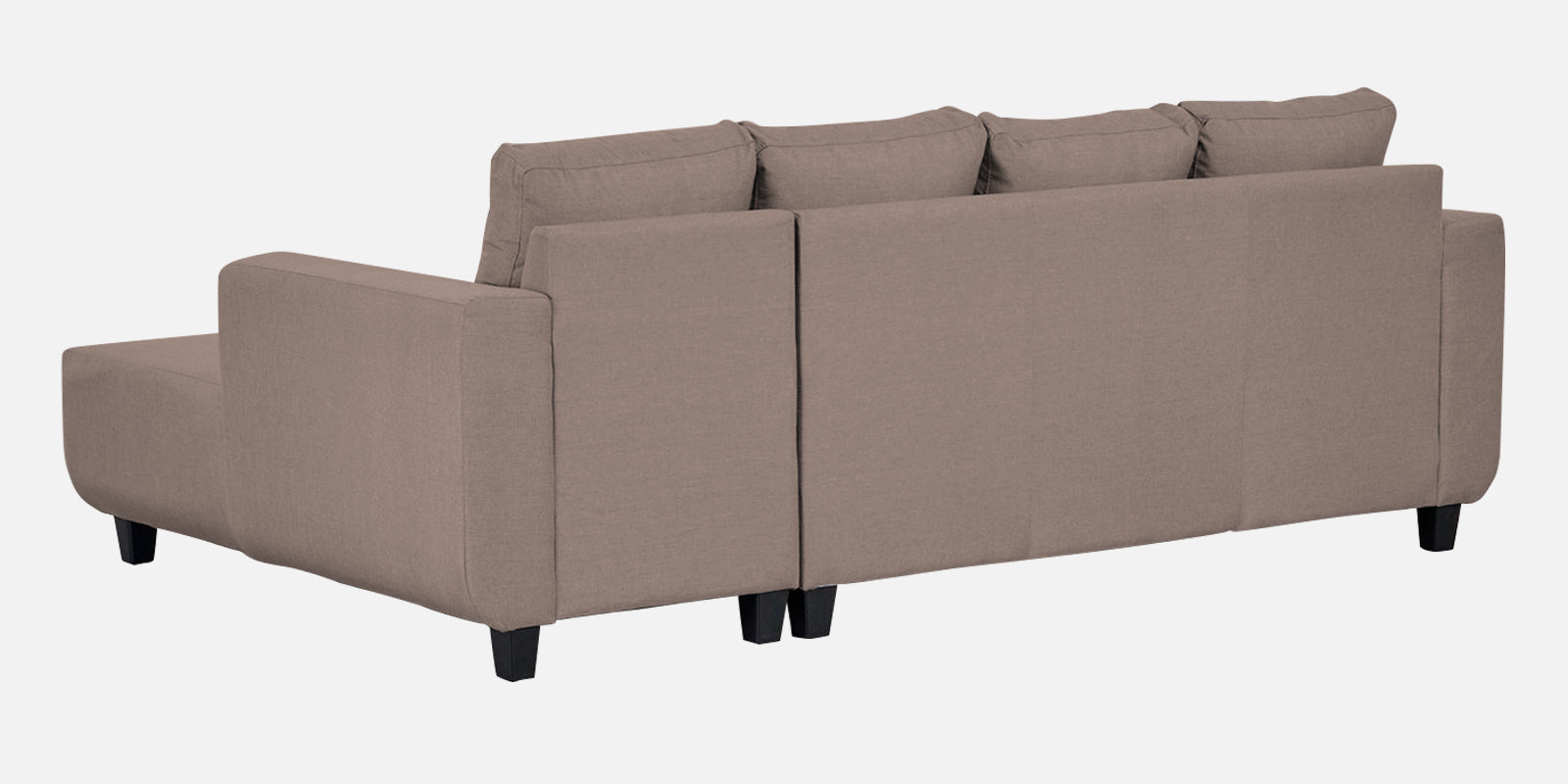 Perry Fabric LHS Sectional Sofa (3+Lounger) In Kadhi Beige Colour - Febonic Living