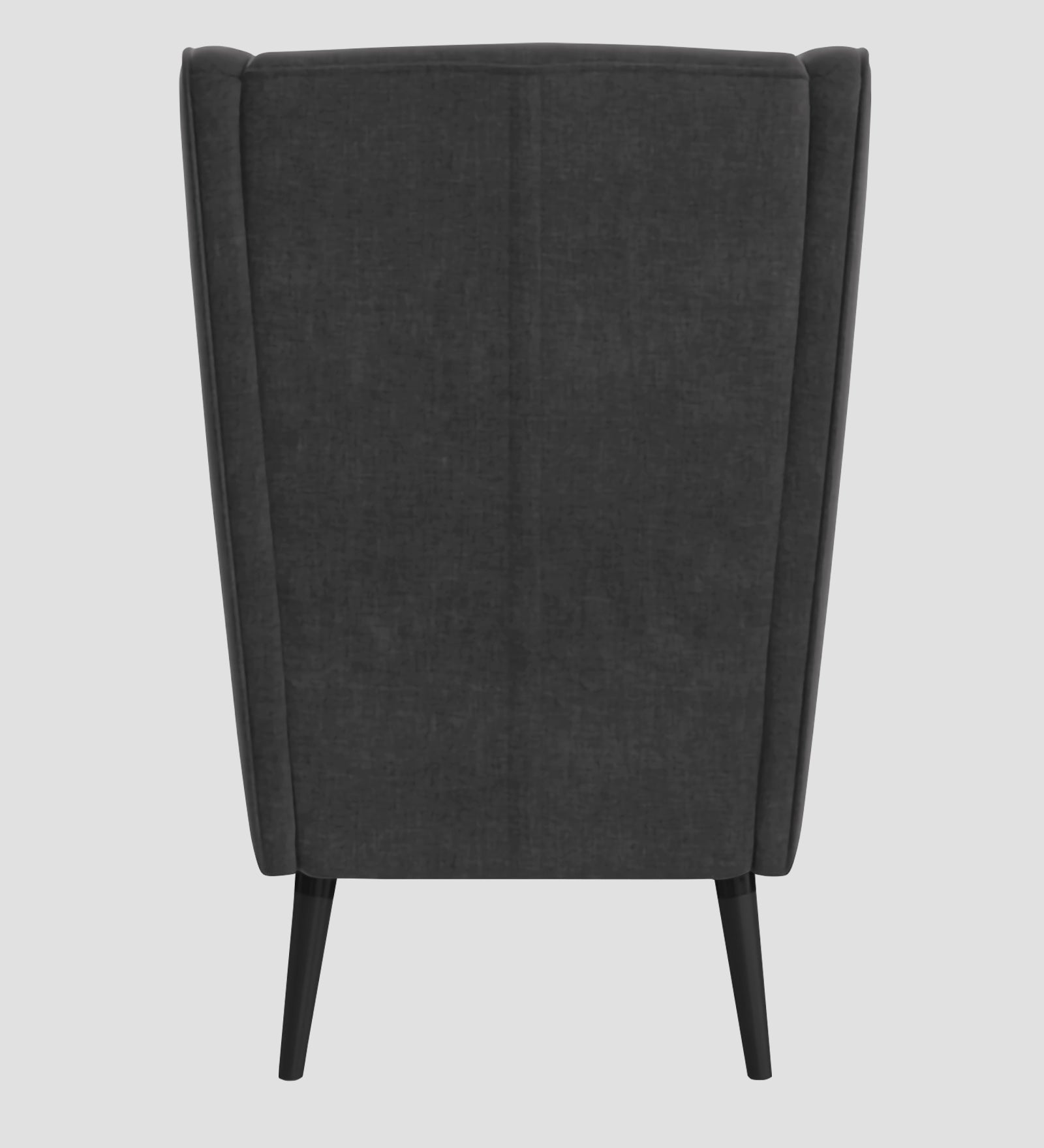 Niya Velvet Wing Chair In Davy Grey Colour - Febonic Living