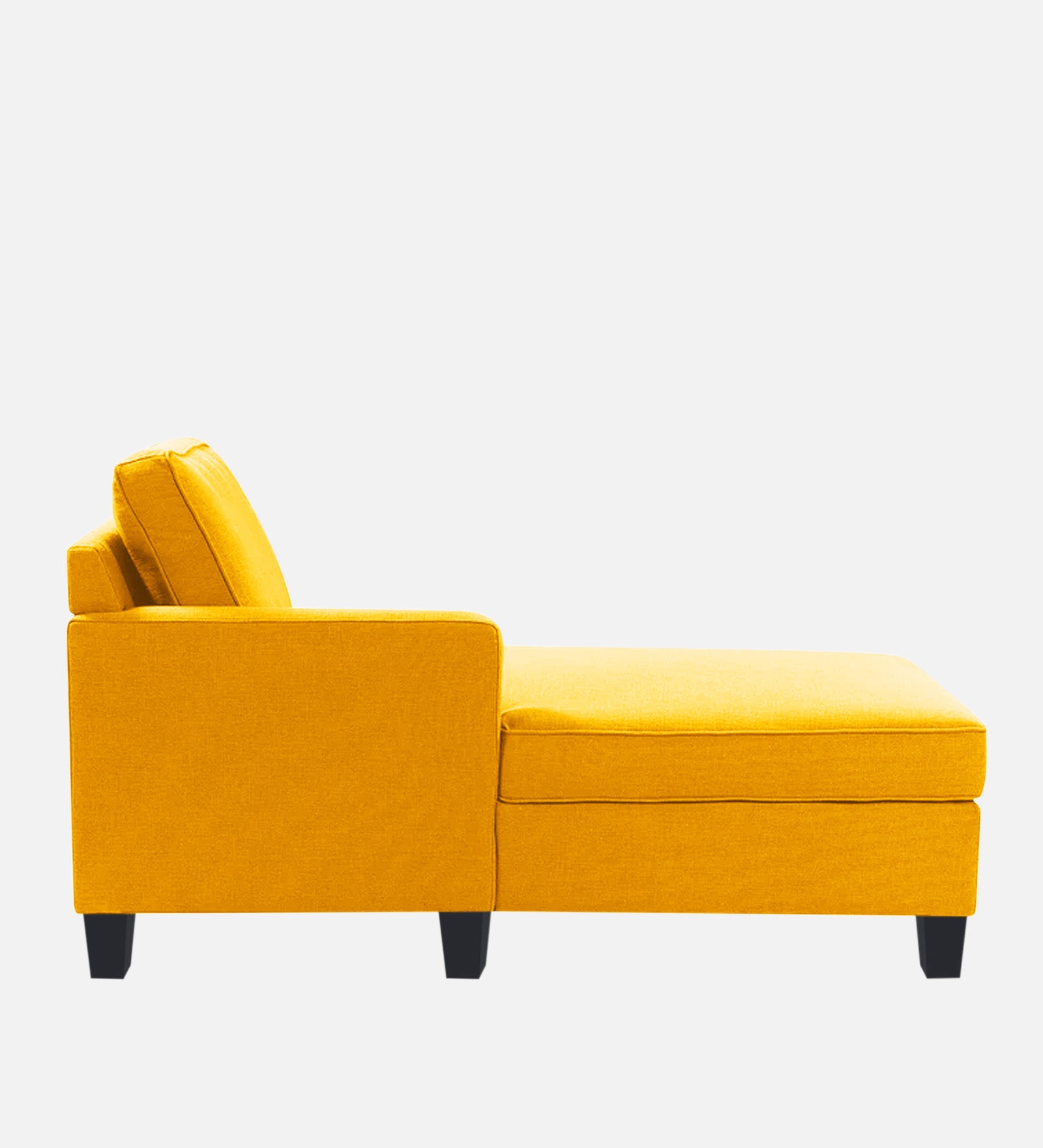 Harry Fabric LHS Chaise Lounger In Bold Yellow Colour - Febonic Living