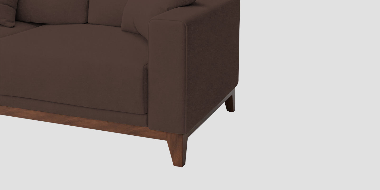 Luca Fabric 3 Seater Sofa In Caramel Brown Colour - Febonic Living