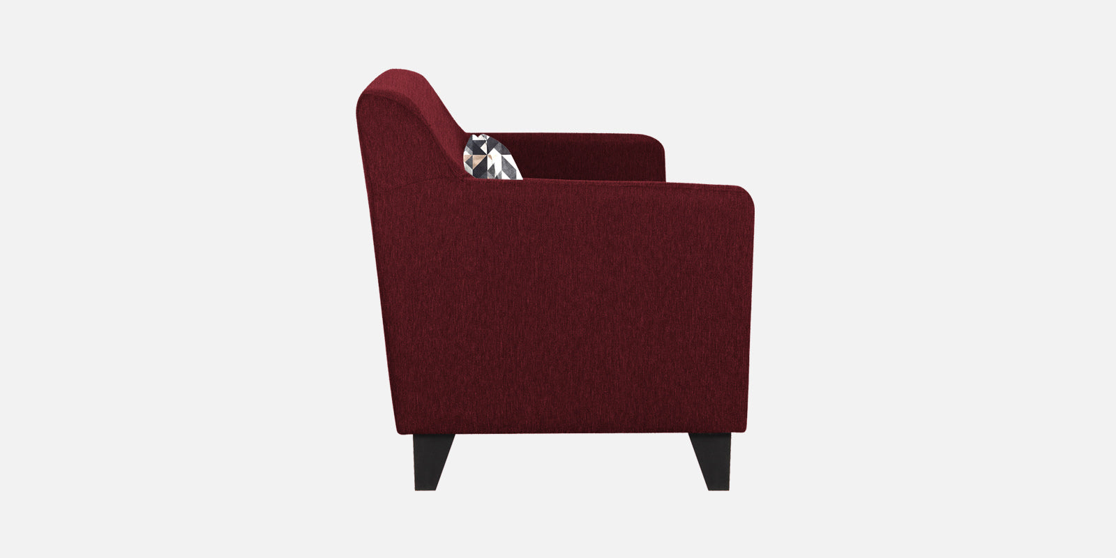 Melaan Fabric 3 Seater Sofa In Blood Maroon Colour - Febonic Living
