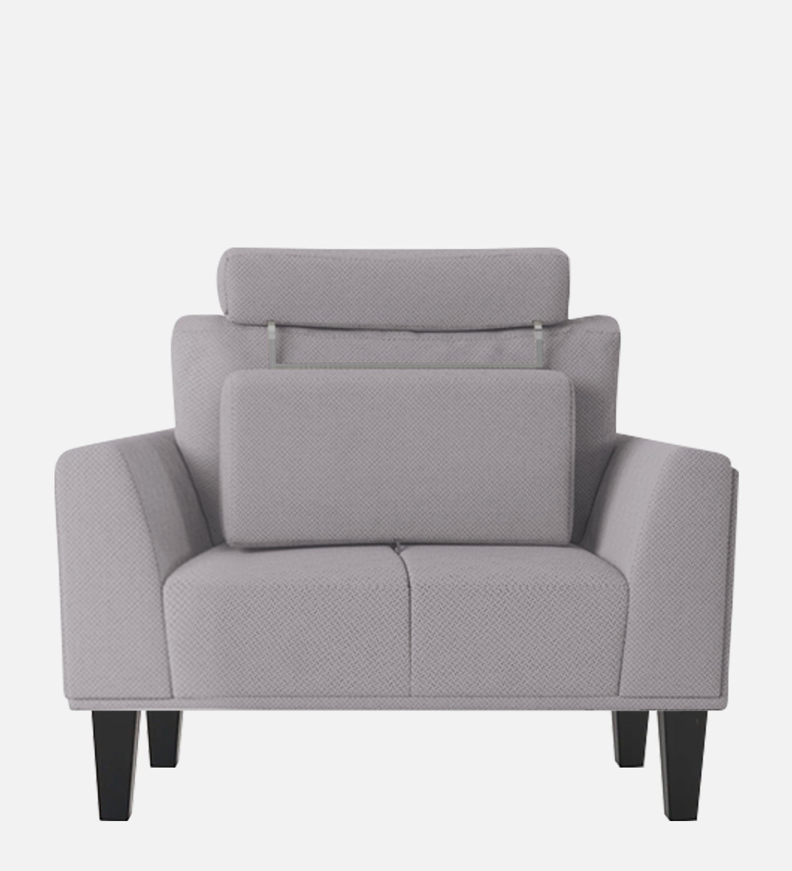 Como Fabric 1 Seater Sofa In Lit Grey Colour - Febonic Living