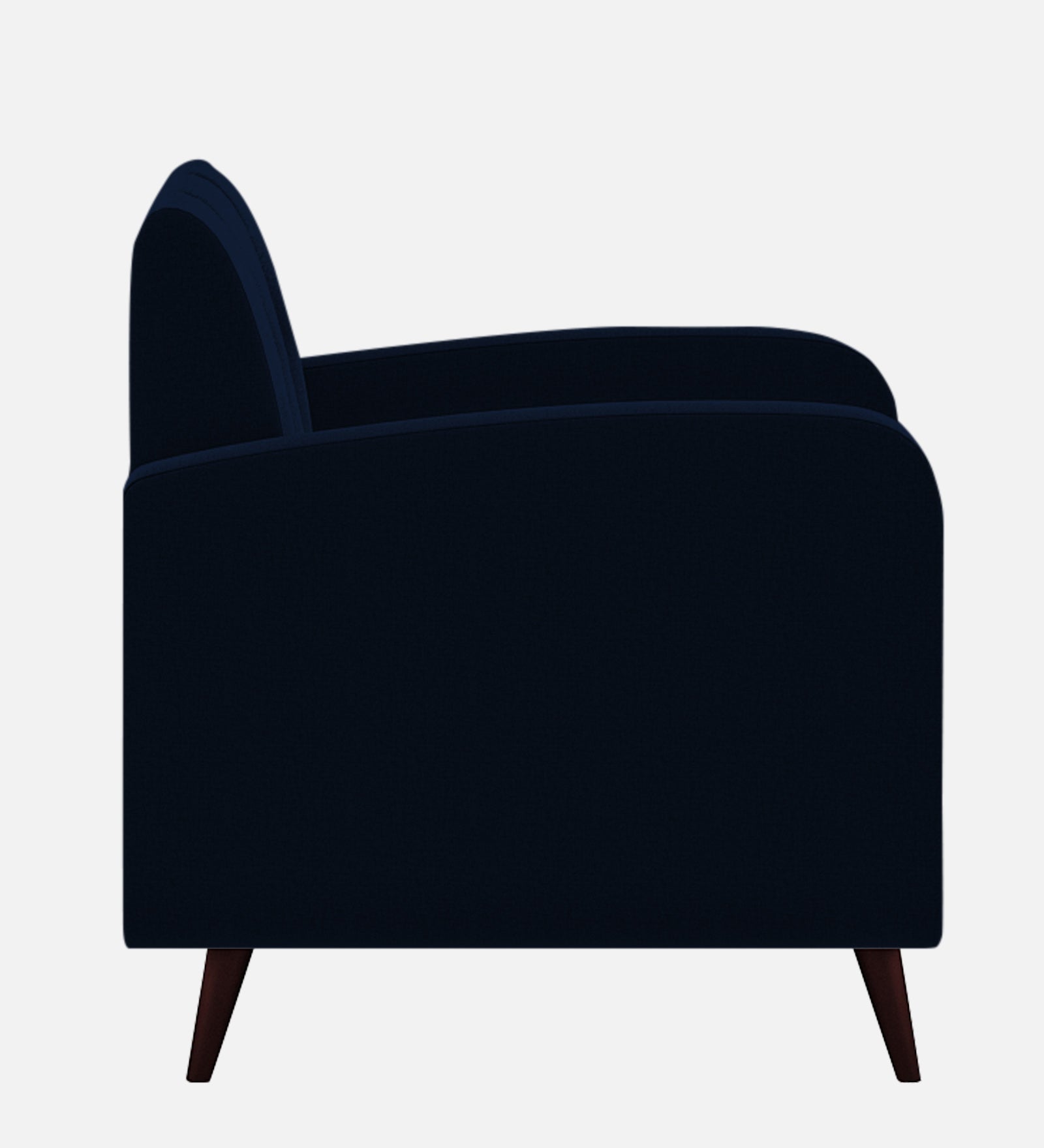 Wiki Velvet 1 Seater Sofa In Dark Blue Colour - Febonic Living