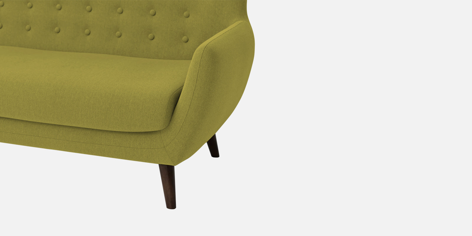 Goofy Fabric 2 Seater Sofa In Kelly Green Colour - Febonic Living