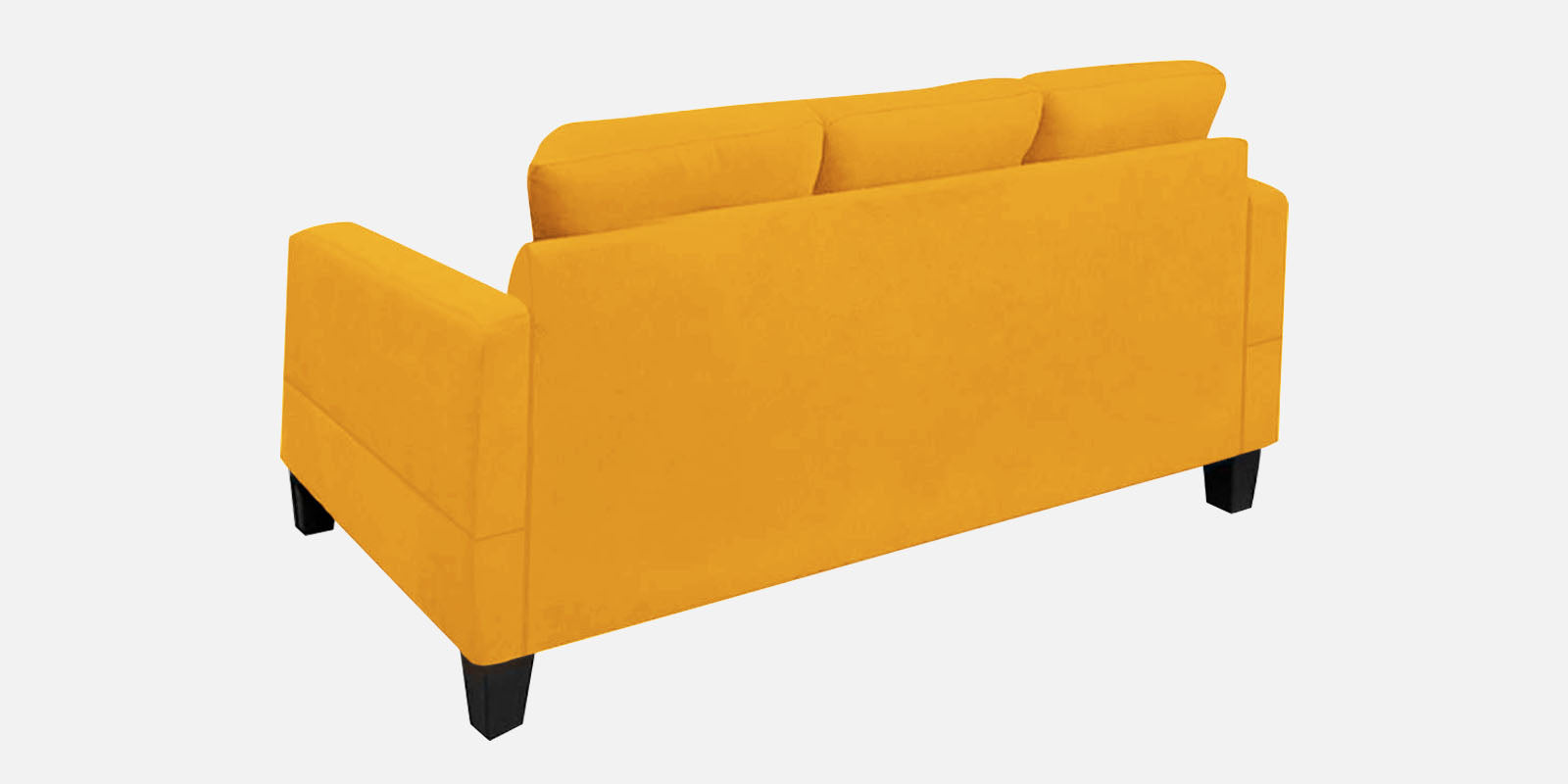 Thomas Fabric 3 Seater Sofa In Bold Yellow Colour - Febonic Living