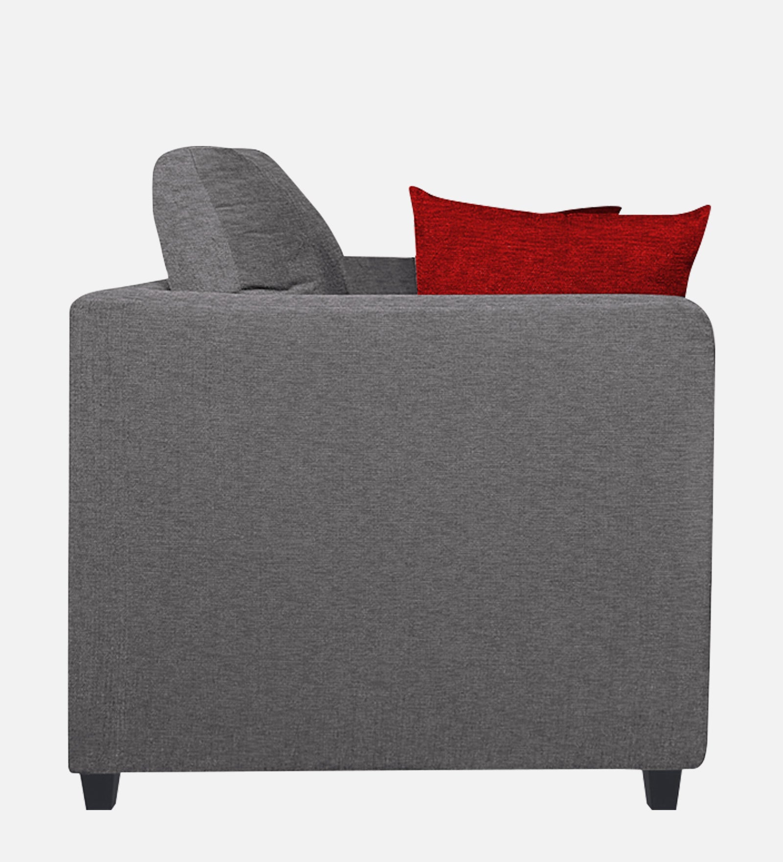 Nuska Fabric 1 Seater Sofa In Sudo Grey Colour - Febonic Living