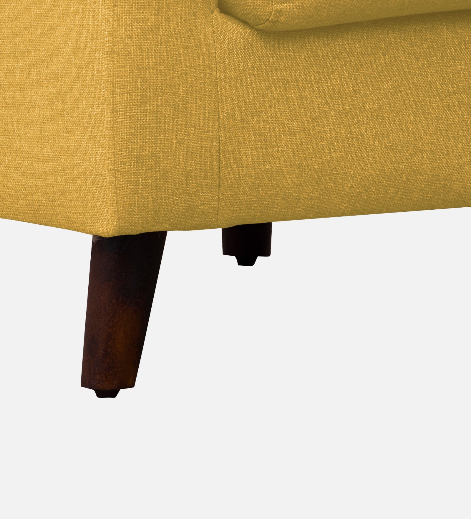 Kevin Fabric 1 Seater Sofa In Bold Yellow Colour - Febonic Living