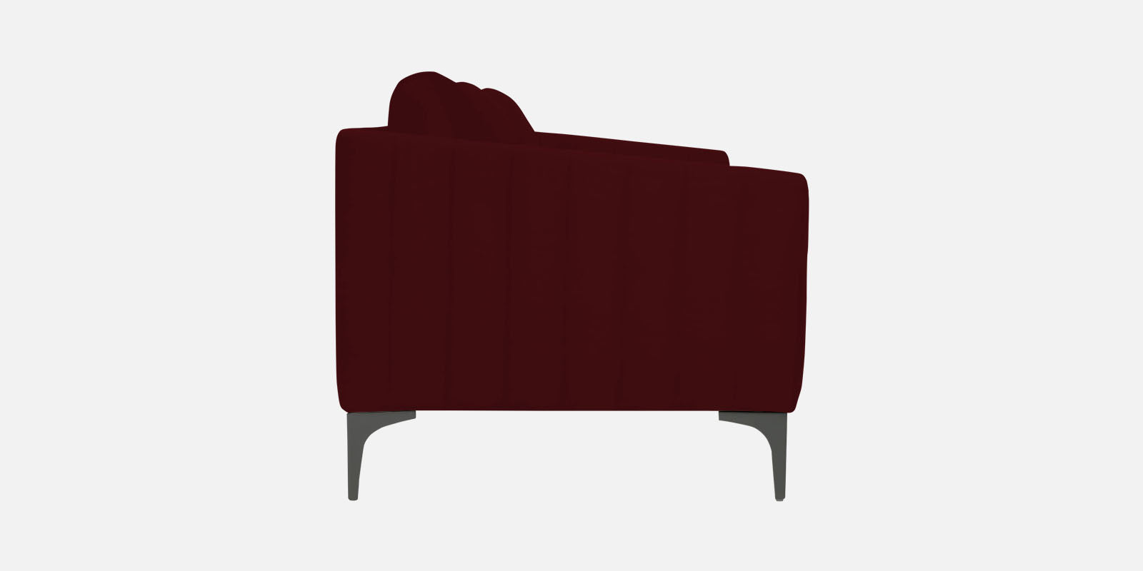 Haru Velvet 2 Seater Sofa in Dark Maroon Colour