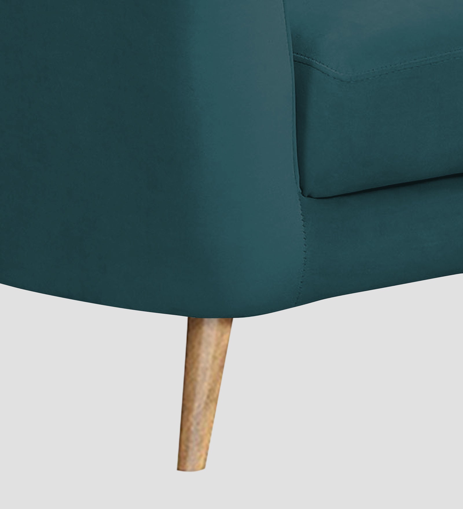 Kaylee Velvet 1 Seater Sofa In Arabian Green Colour - Febonic Living