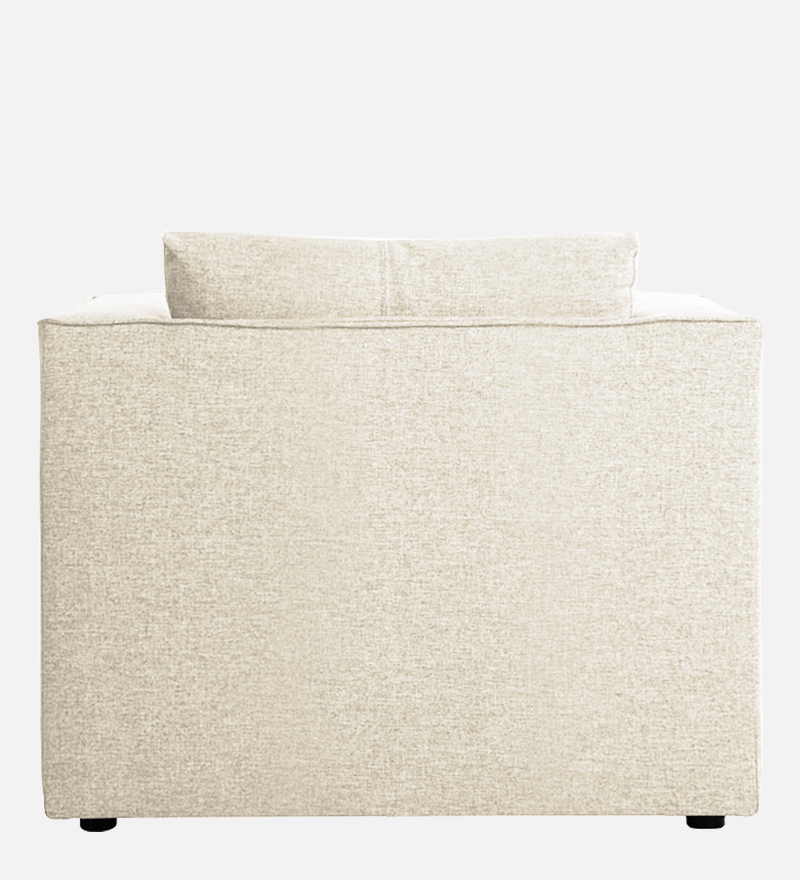 Kenia Fabric 1 Seater Foldable Sofa Cum Bed In Ivory cream Colour - Febonic Living