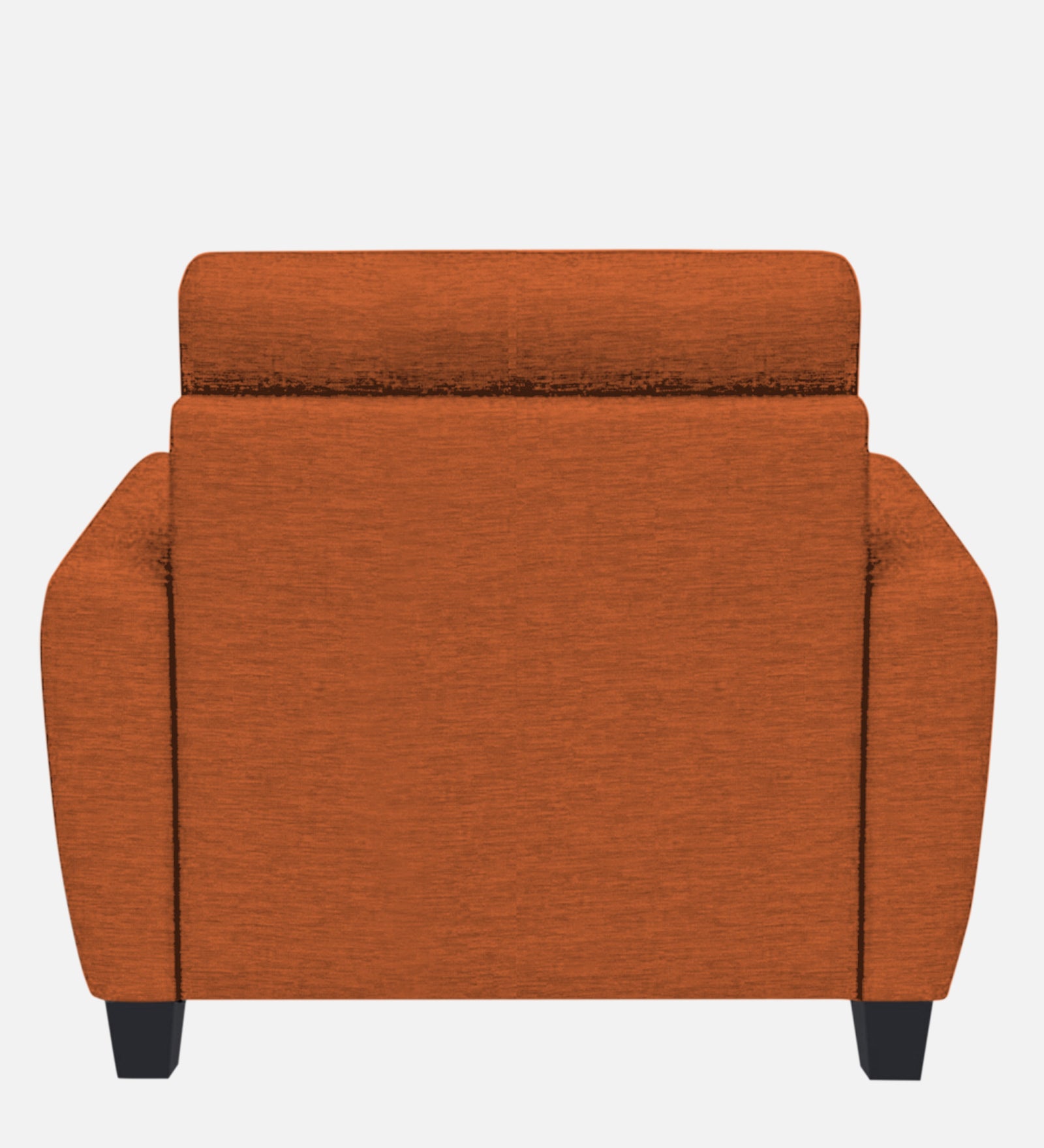 Bakadi Fabric 1 Seater Sofa In Vivid Orange Colour - Febonic Living