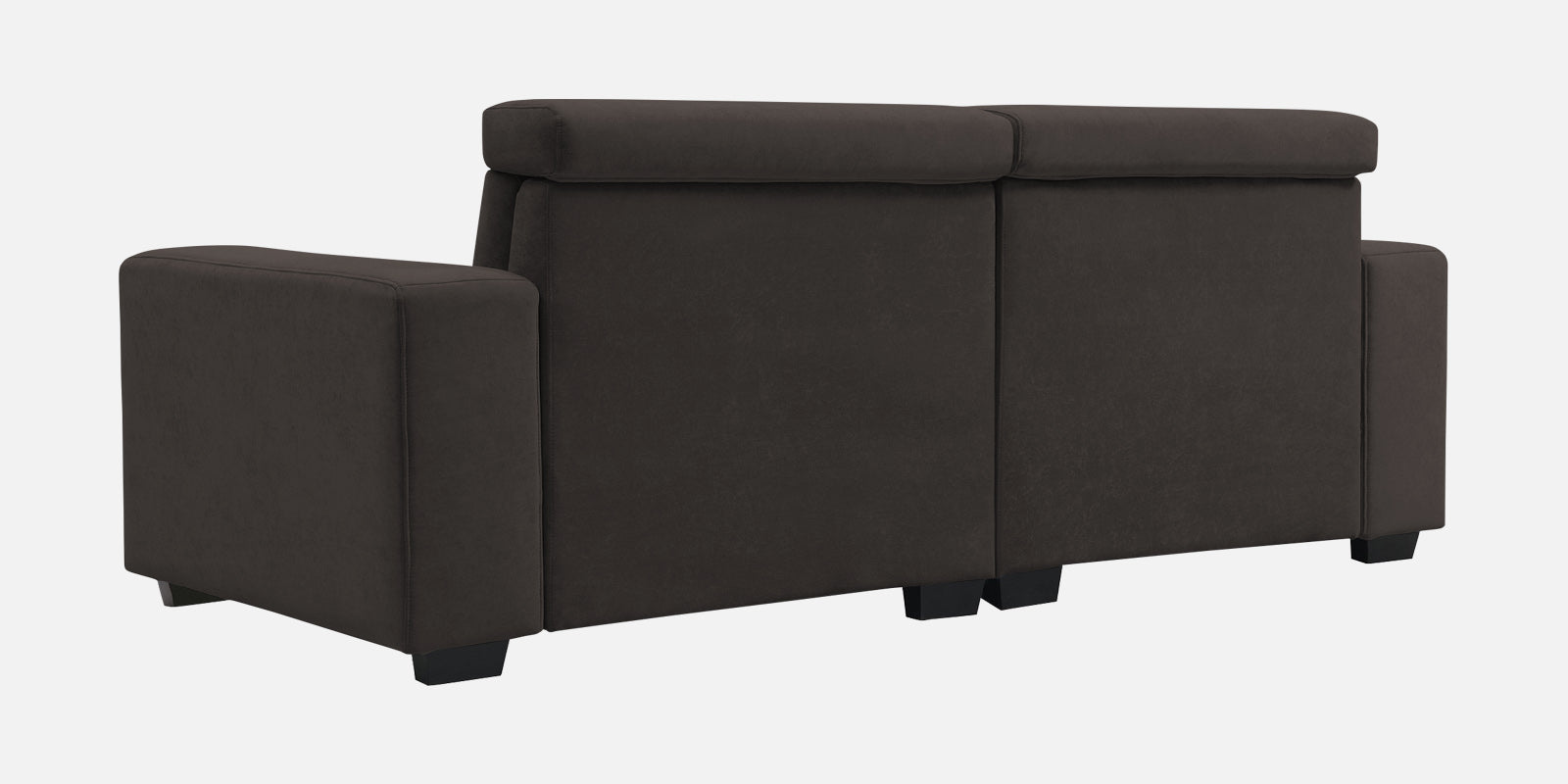 Hiro Fabric 2 Seater Sofa In Coal Brown Colour - Febonic Living