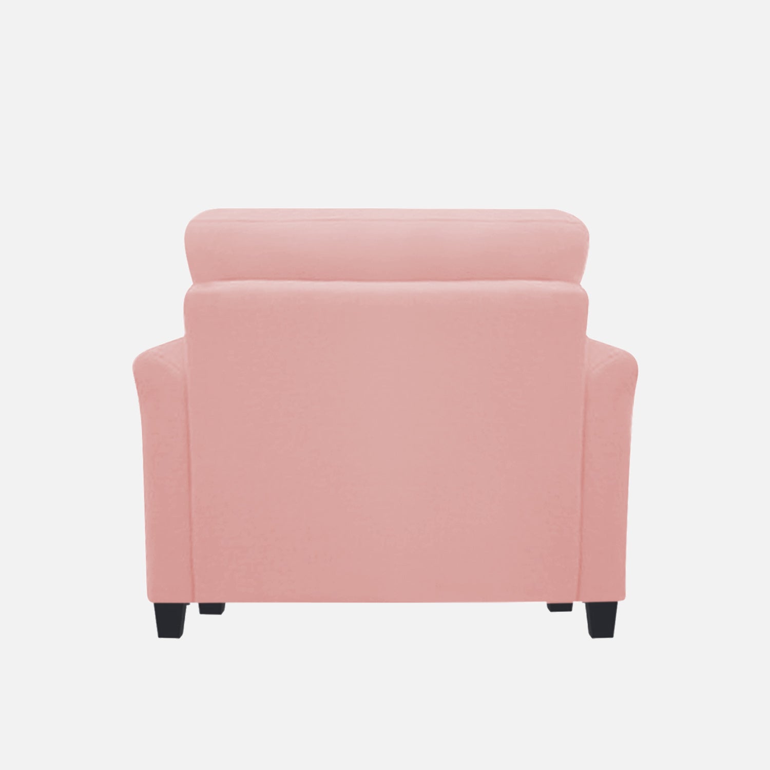 Daroo Velvet 1 Seater Sofa In Millennial Pink Colour - Febonic Living
