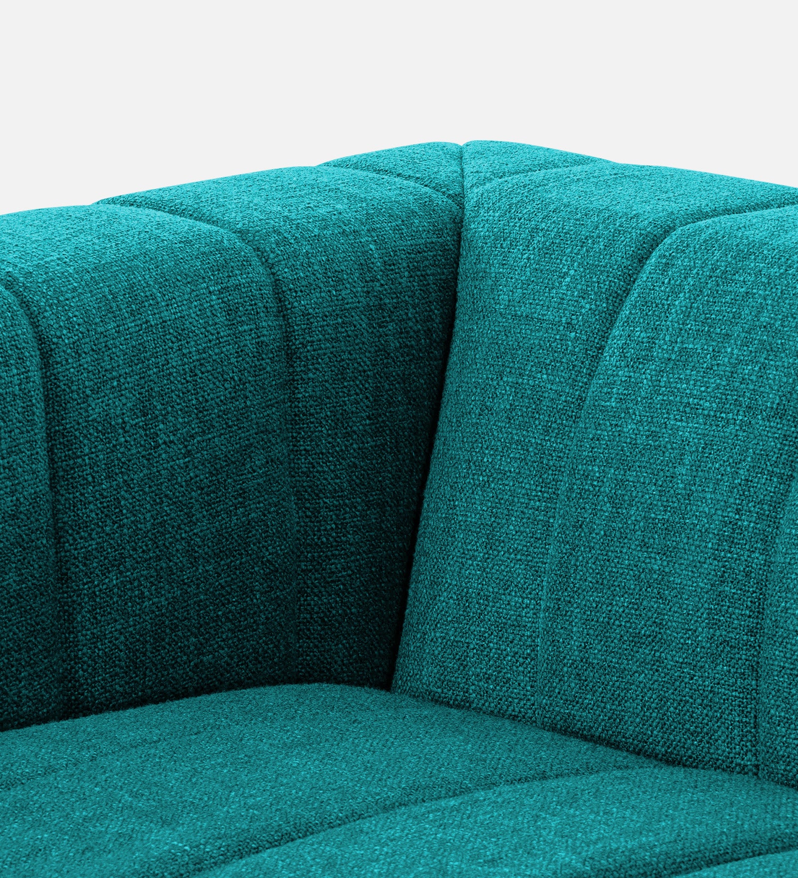 Lara Fabric 1 Seater Sofa in Sea Green Colour