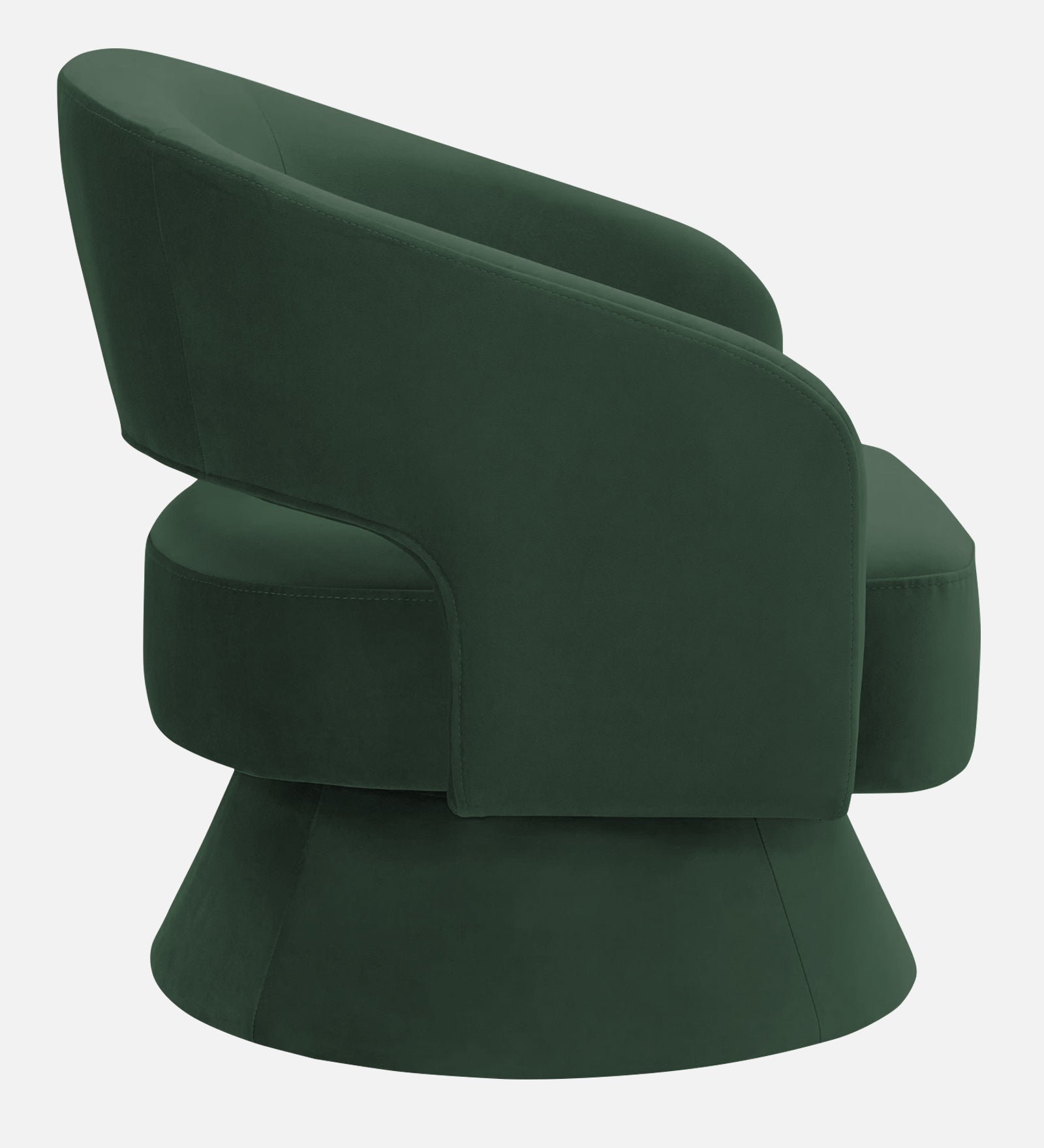 Pendra Velvet Swivel Chair In Amazon Green Colour - Febonic Living