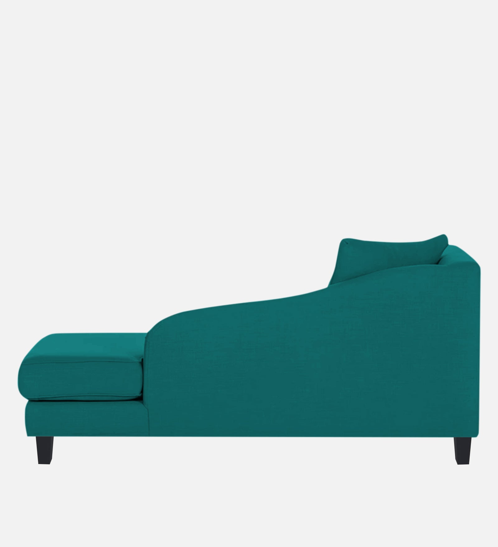 Louis Fabric LHS Chaise Lounger In Sea Green Colour - Febonic Living