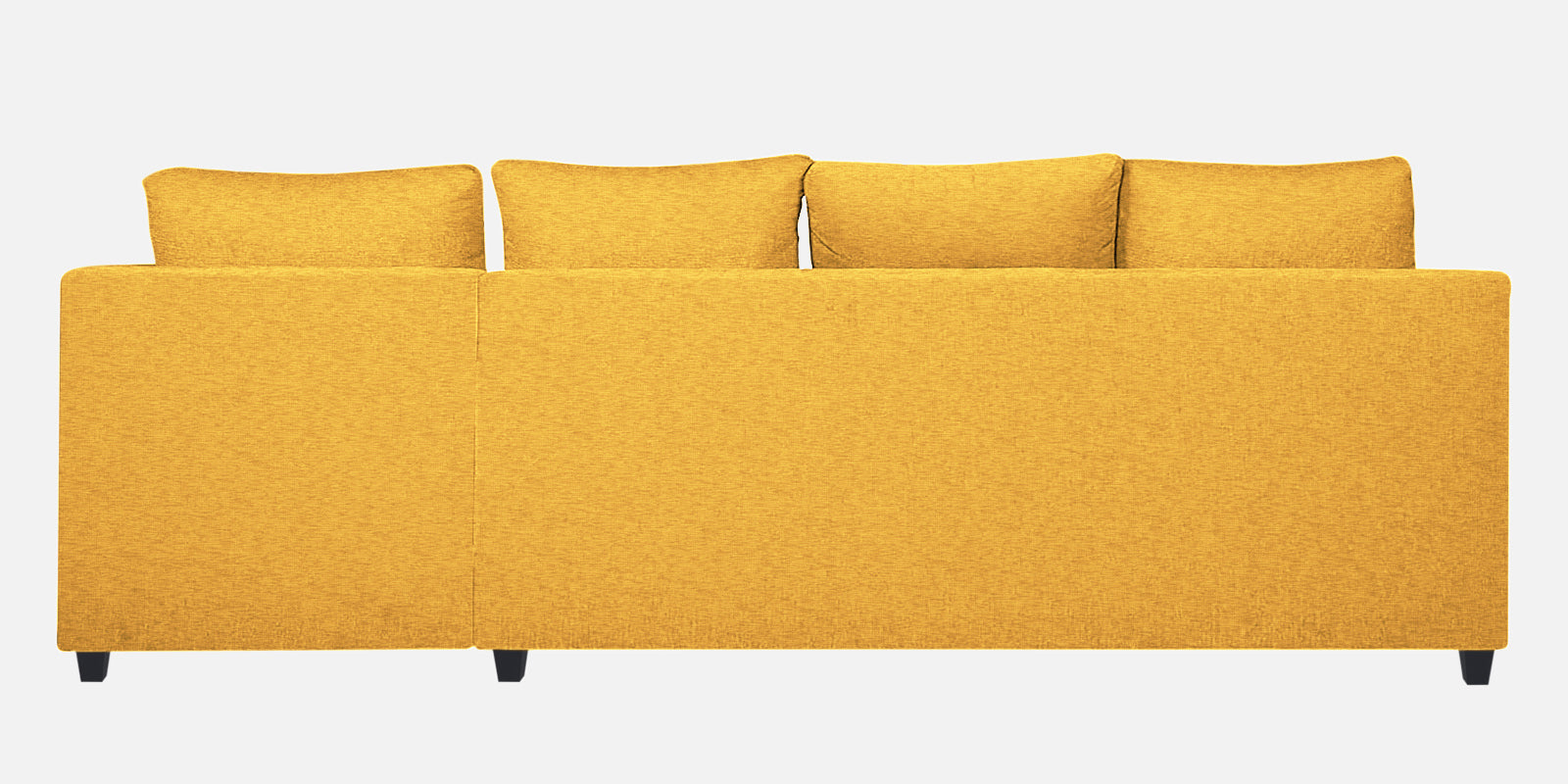Nebula Fabric LHS Sectional Sofa (3+Lounger) In Bold Yellow Colour - Febonic Living