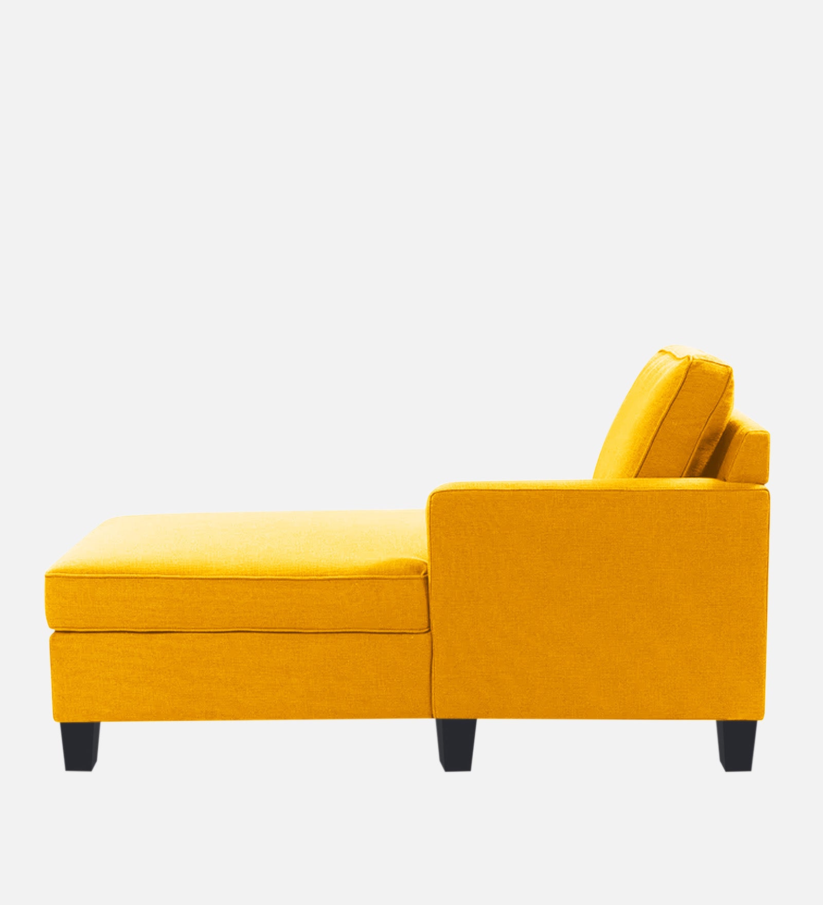 Harry Fabric RHS Chaise Lounger In Bold Yellow Colour - Febonic Living