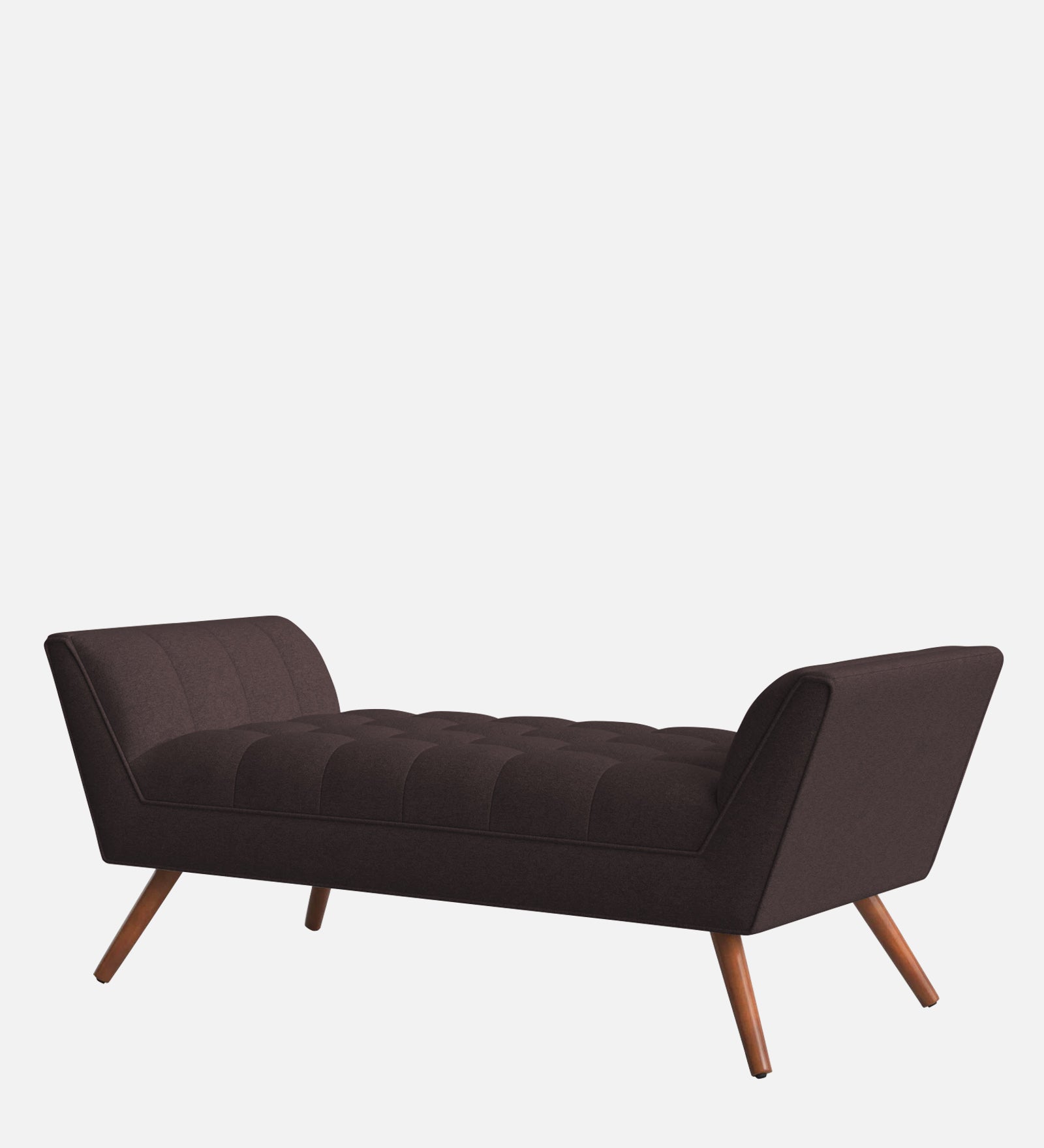 Cartes Velvet Bench In Mocha Brown Colour - Febonic Living