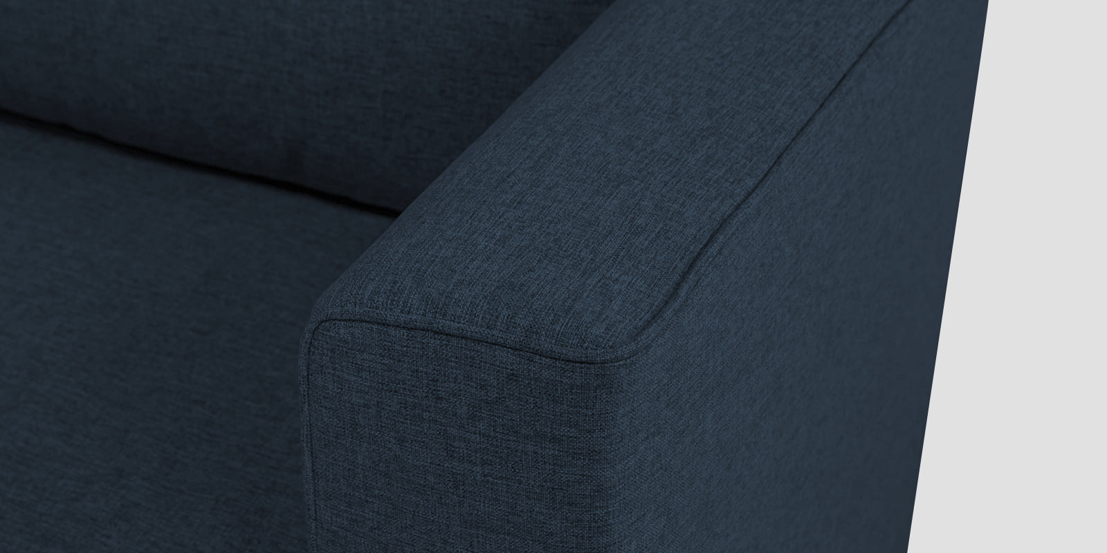 Kenia Fabric 2 Seater Foldable Sofa Cum Bed In Denim Blue Colour - Febonic Living