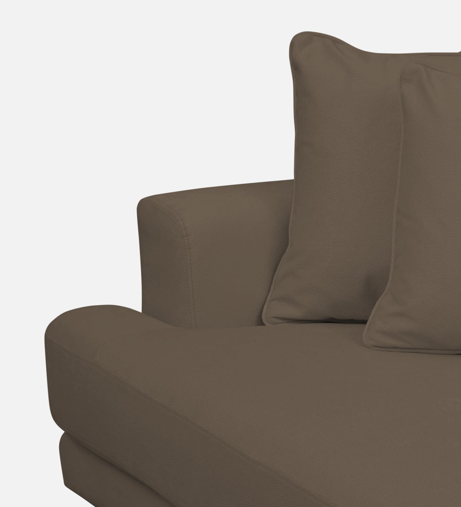 Woody Fabric 1 Seater Sofa in Broco Dust Colour
