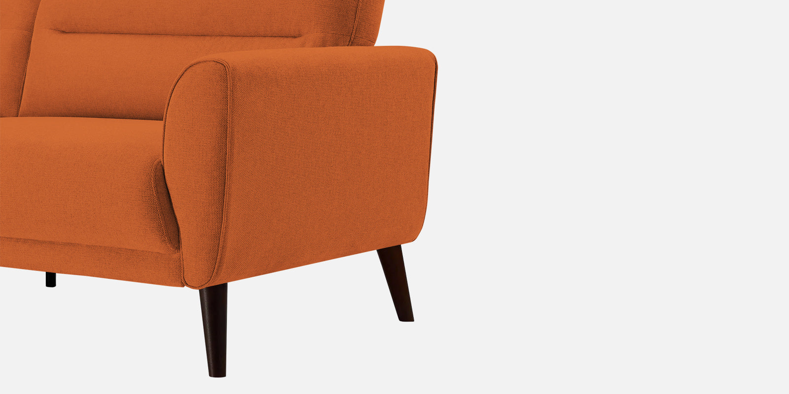 Castro Fabric 2 Seater Sofa In Vivid Orange Colour - Febonic Living