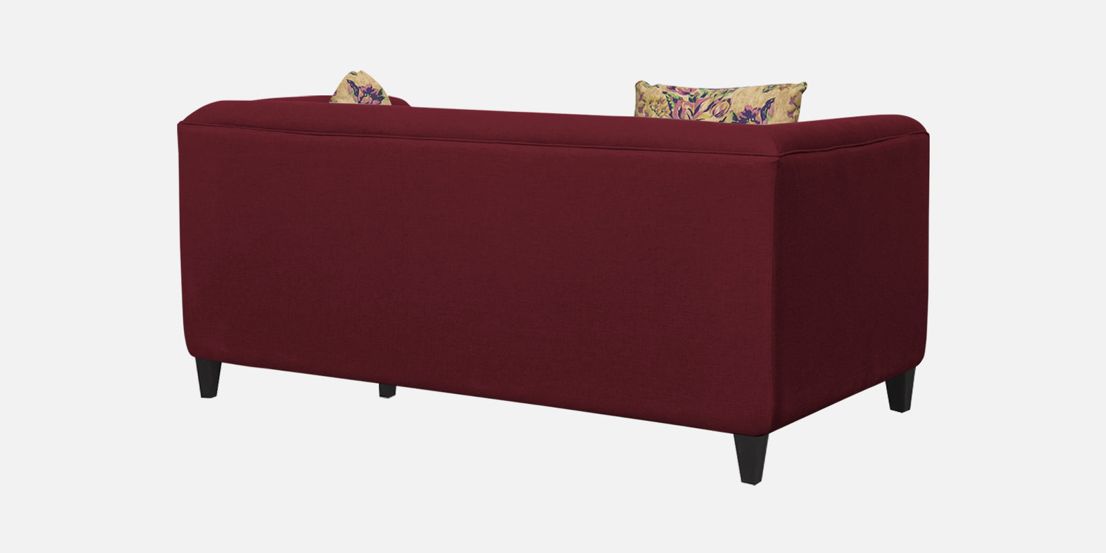 Niki Fabric 2 Seater Sofa In Blood Maroon Colour - Febonic Living