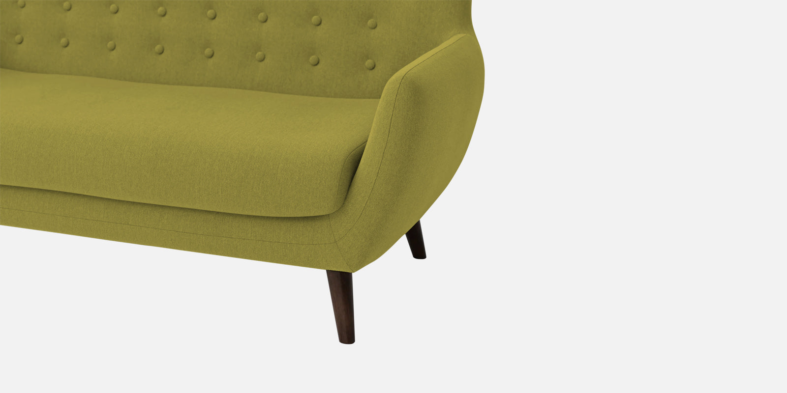 Goofy Fabric 3 Seater Sofa In Kelly Green Colour - Febonic Living