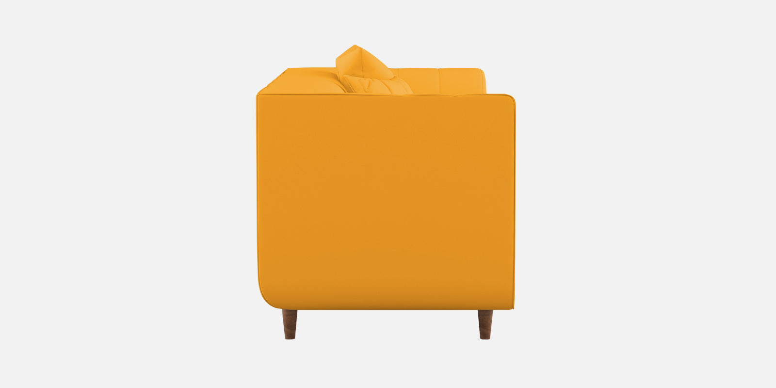 Sumo Velvet 3 Seater Sofa In Safforn Yellow Colour - Febonic Living