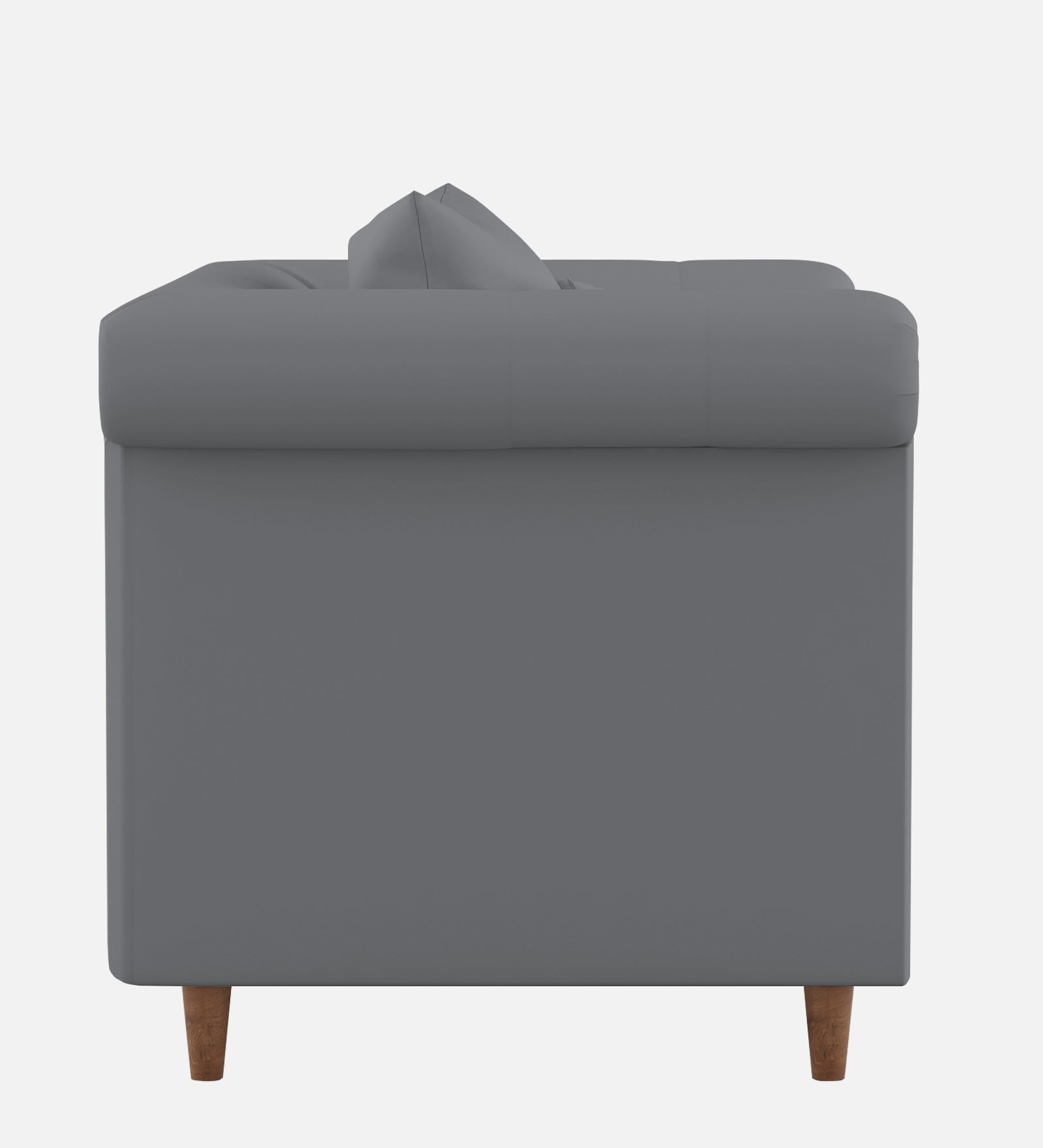 Rubi Velvet 1 Seater Sofa In Pubble Grey Colour - Febonic Living