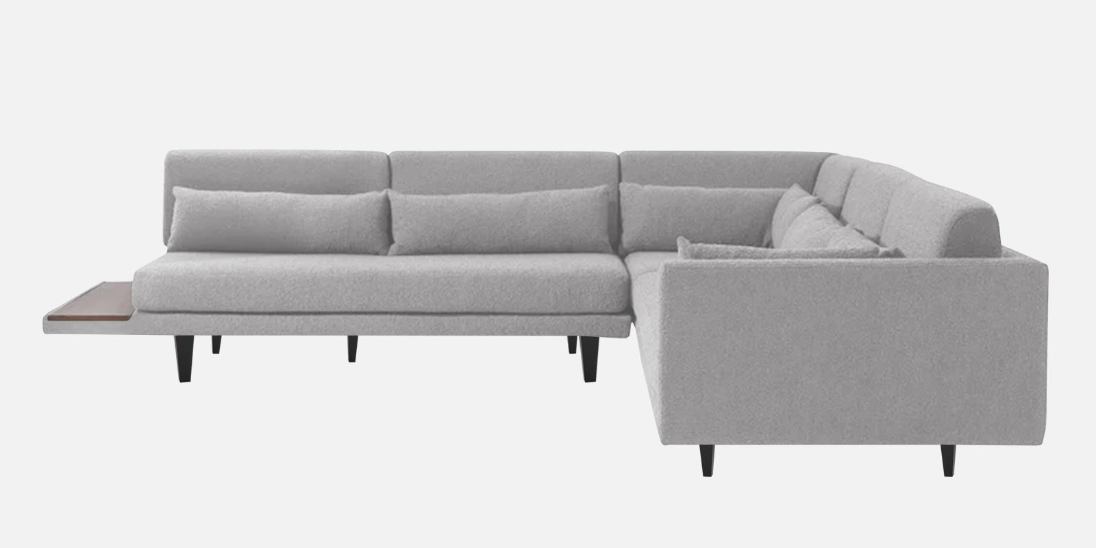 Malta Fabric 6 Seater RHS Corner Sofa In Lit Grey Colour - Febonic Living
