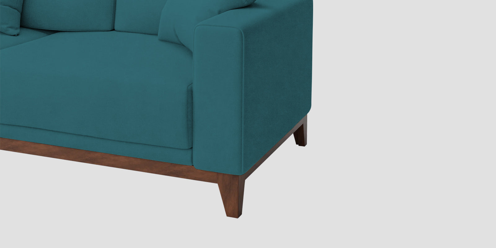 Luca Fabric 3 Seater Sofa In Water Blue Colour - Febonic Living