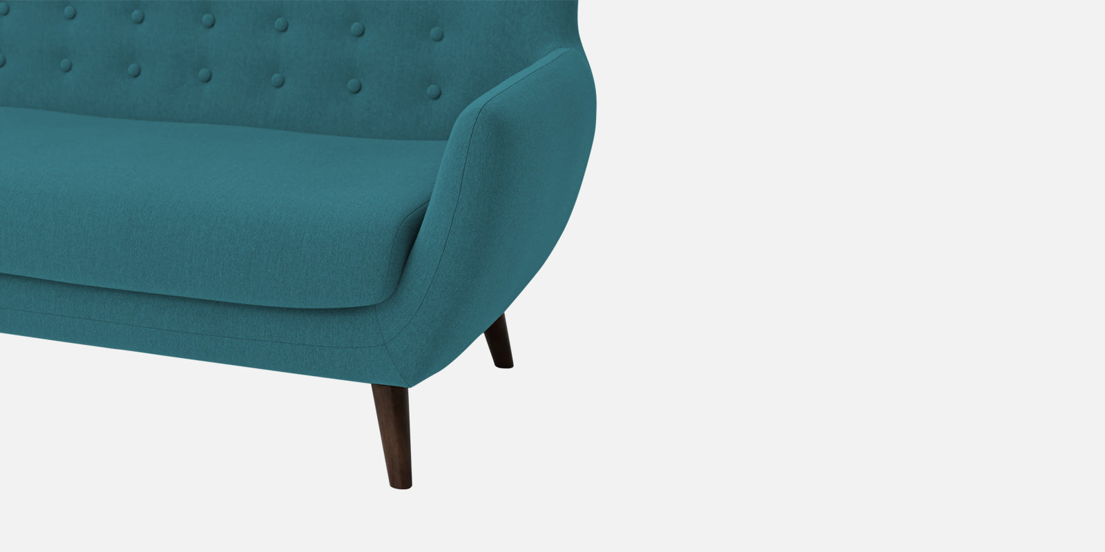 Goofy Fabric 2 Seater Sofa In Water Blue Colour - Febonic Living