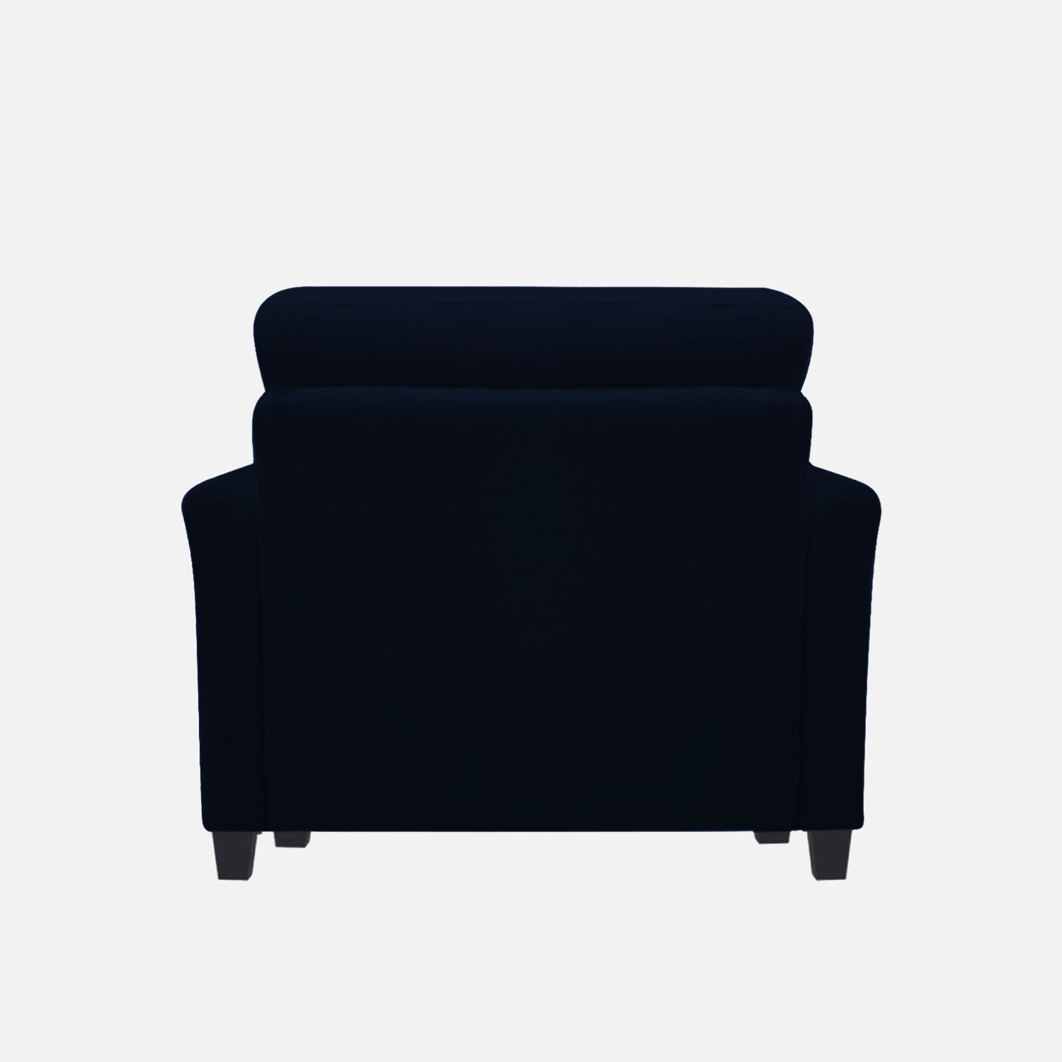 Daroo Velvet 1 Seater Sofa In Dark Blue Colour - Febonic Living
