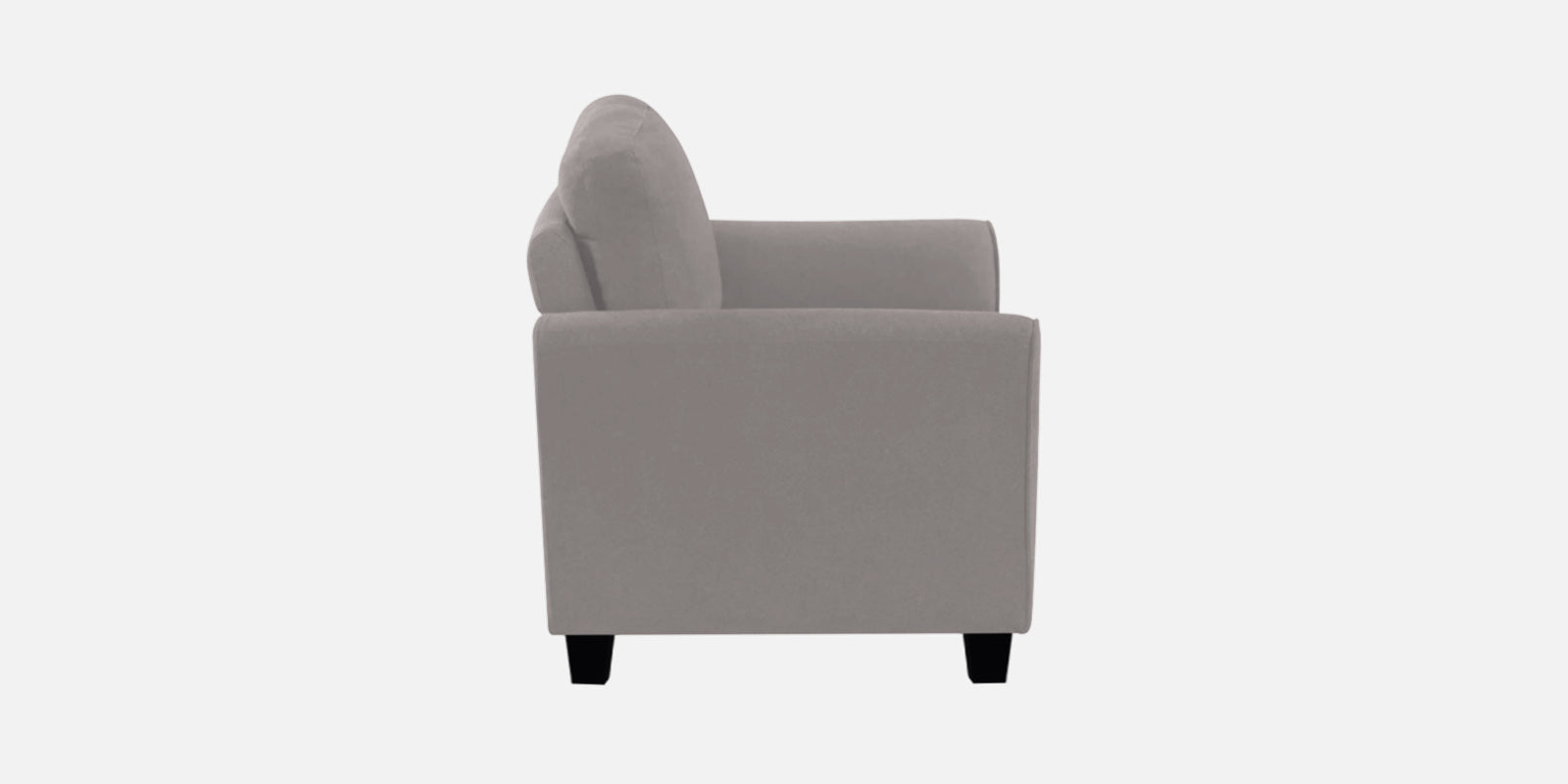 Daroo Velvet 3 Seater Sofa In Pearl Grey Colour - Febonic Living
