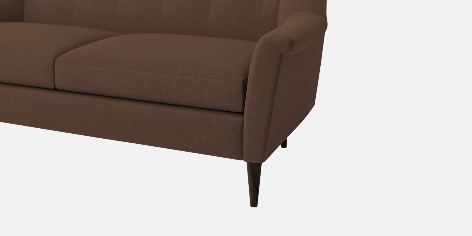 Homer Fabric 3 Seater Sofa In Ash Brown Colour - Febonic Living