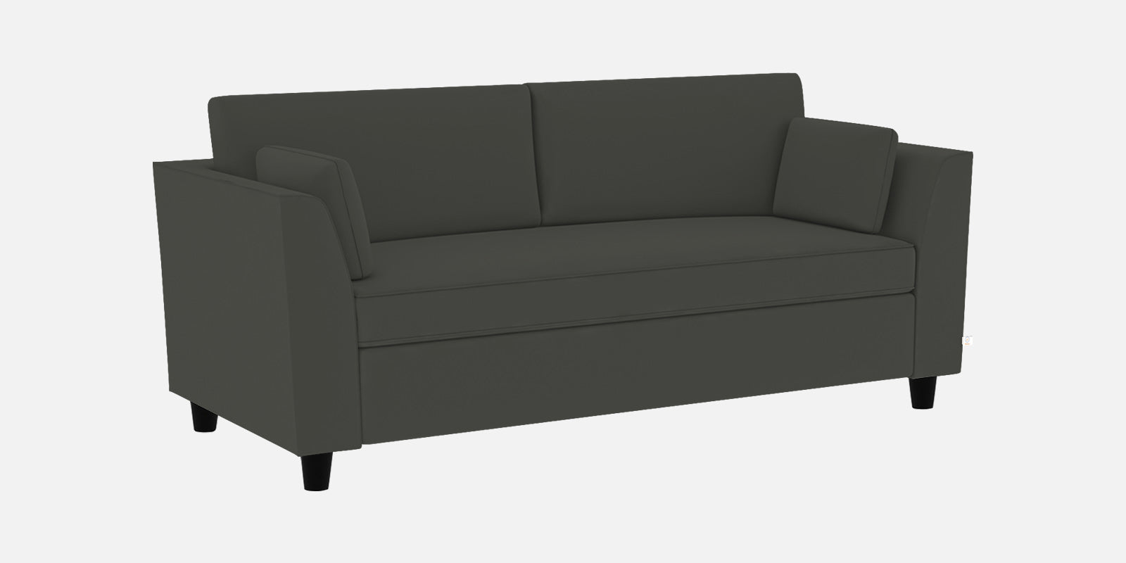 Bristo Velvet 3 Seater Sofa In Hory Grey Colour With Storage - Febonic Living