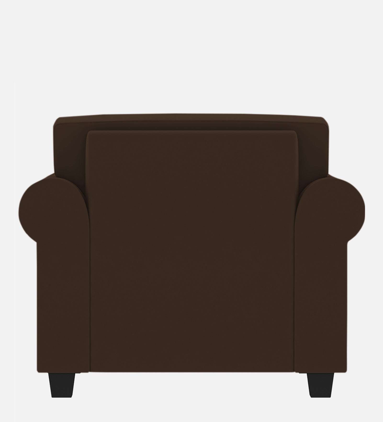 Numonk Velvet 1 Seater Sofa In Chocolate Brown Colour - Febonic Living